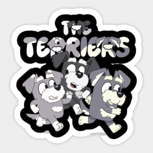 The Terriers are a rascally family Sticker